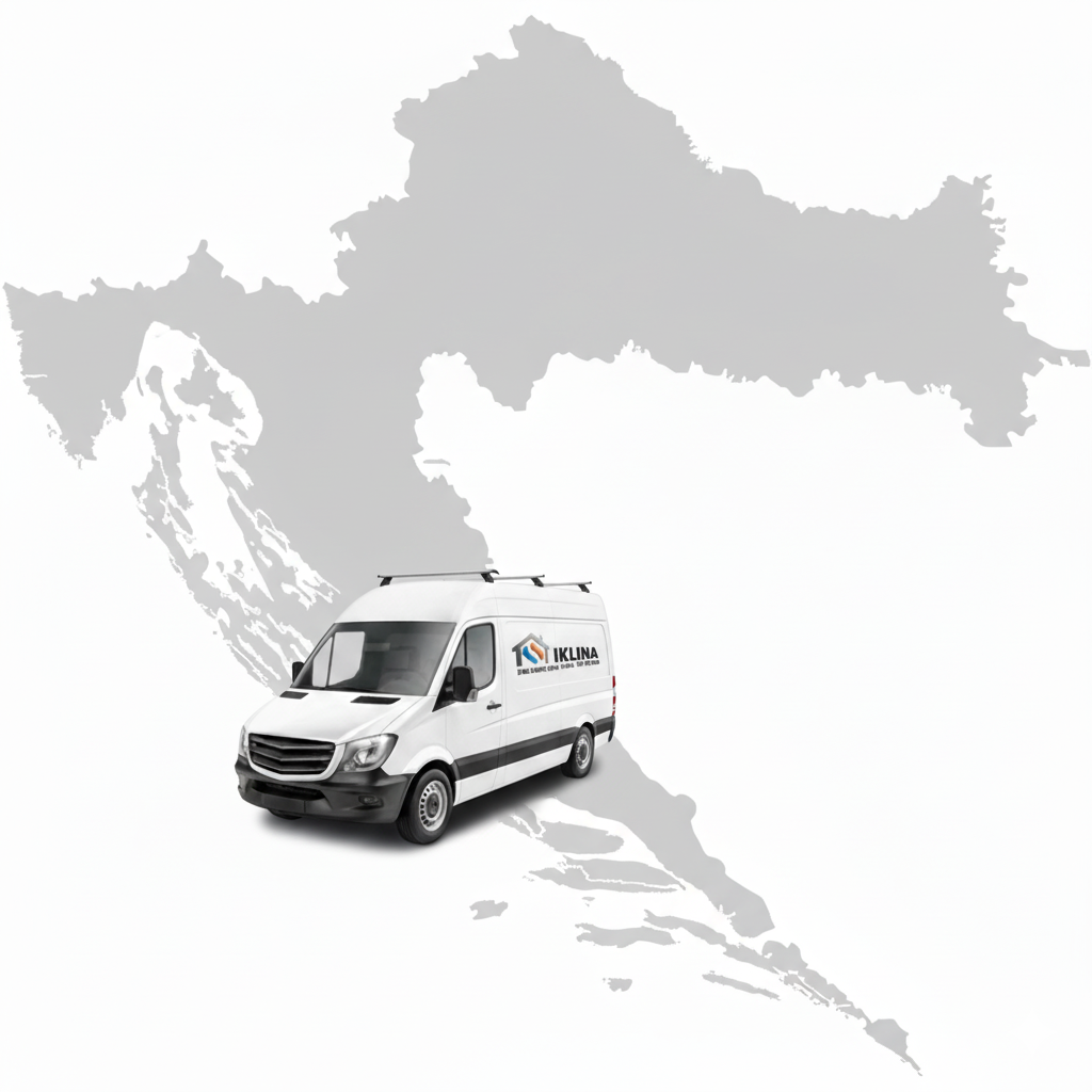 Servicefahrzeug in Kroatien
